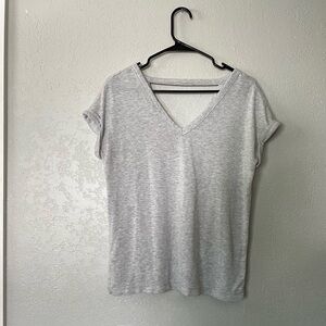 LOFT light gray v neck